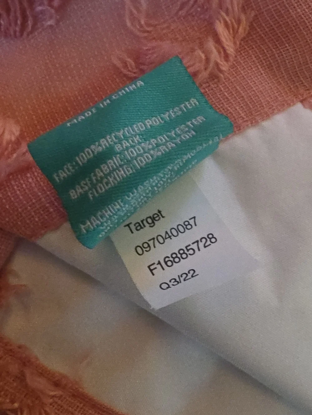 Two Pillowfort blackout curtain dotted clipped rose pink 42 x 84